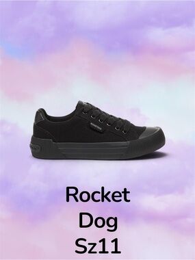 🆕 Rocket Dog Cheery All Black Sneaker Sz 11 NWT/NWB